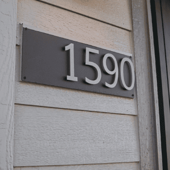 House Number Signs and Apartment Number Signs